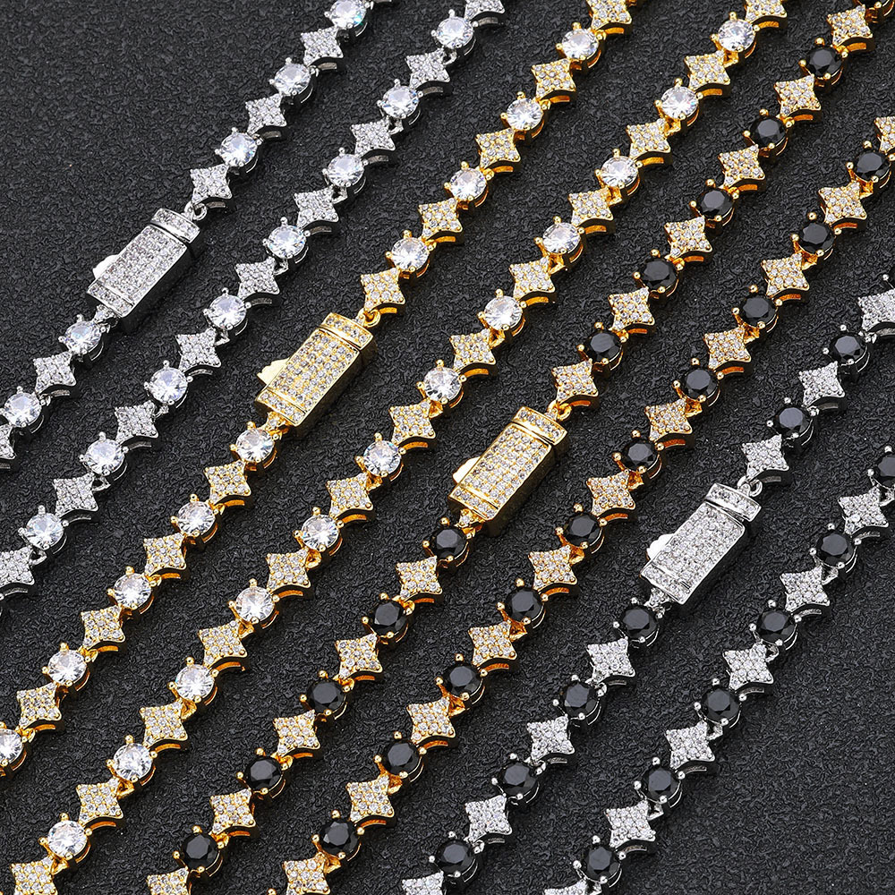 Star Moissanite 925 Silver Chain