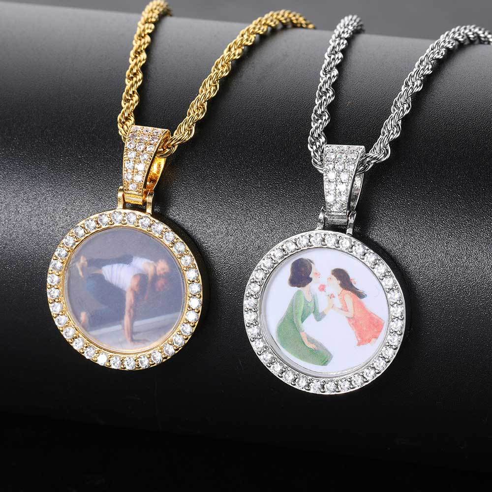 26mm Custom Mini Photo Pendant Necklace