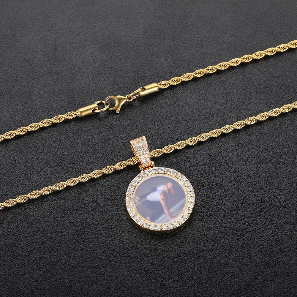 26mm Custom Mini Photo Pendant Necklace