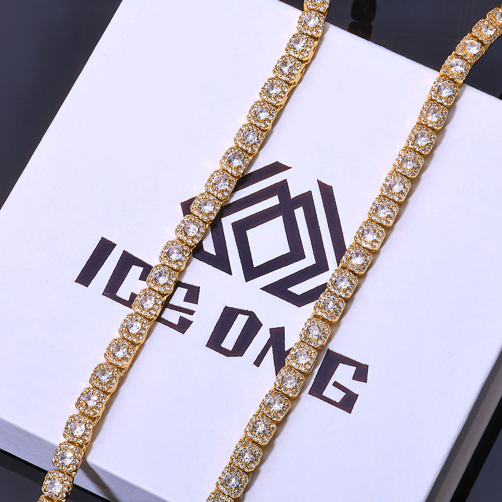 5mm Clustered CZ Tennis Chain