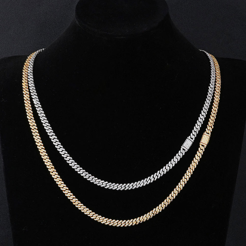 Iced Out Cuban Link Chain Necklace 6mm