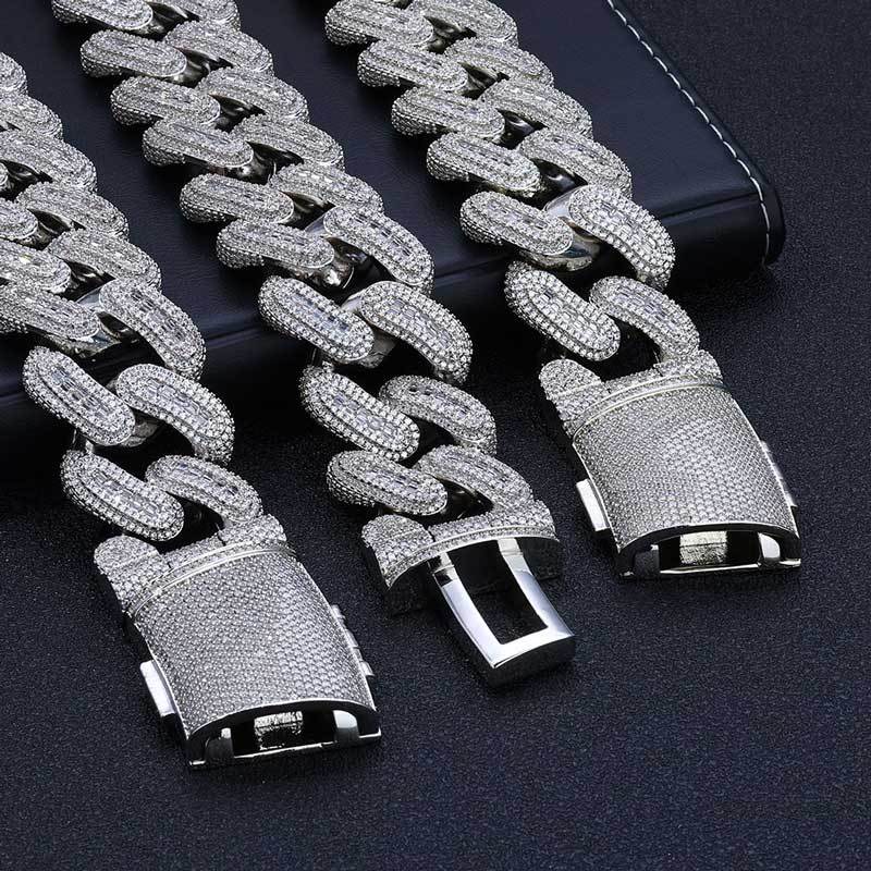29mm Big Iced Diamond Cuban Link Chain Necklace