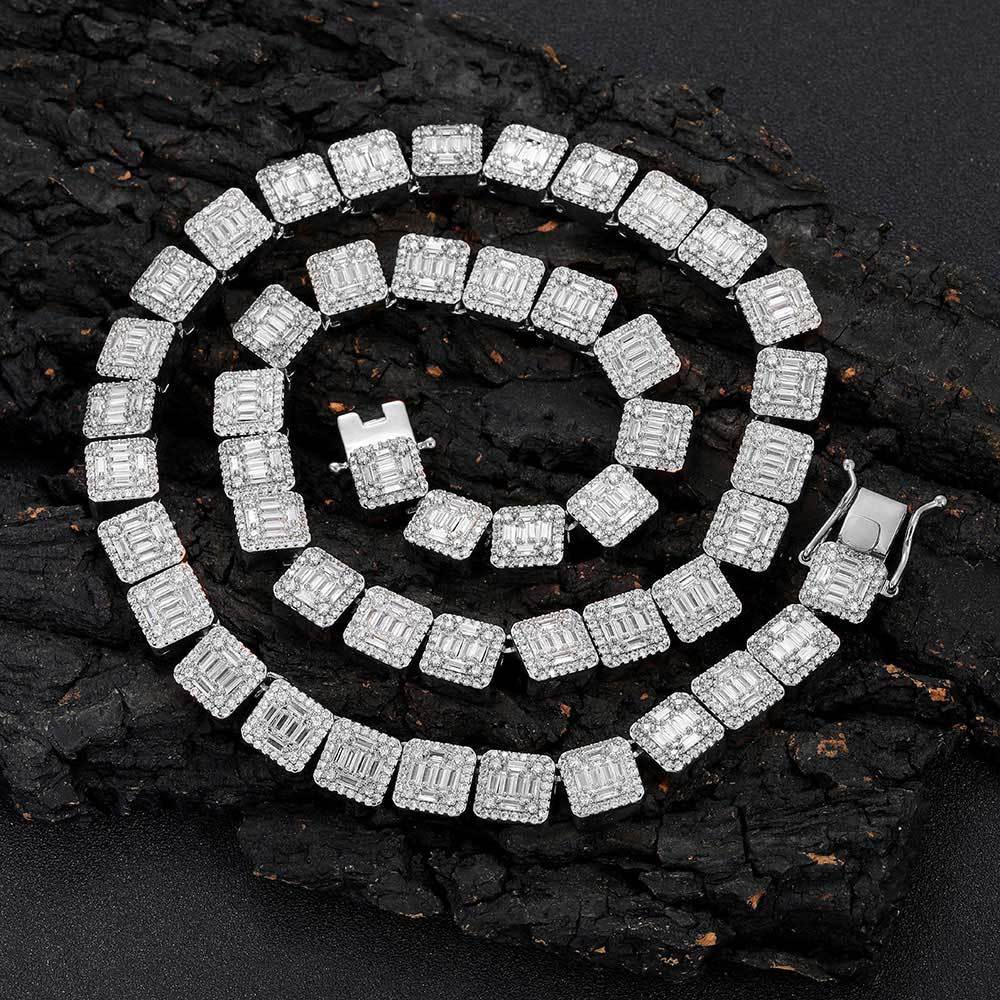 10mm Baguette CZ Tennis Choker