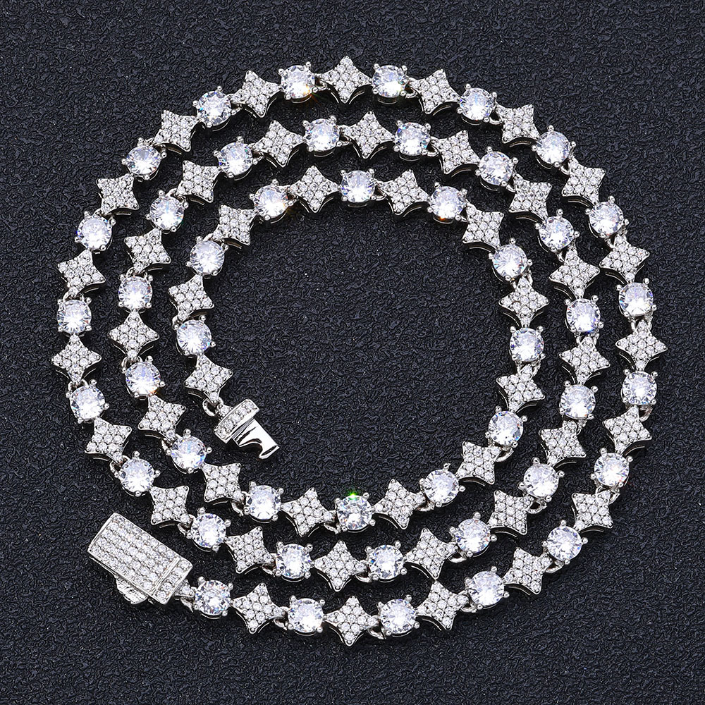 Star Moissanite 925 Silver Chain