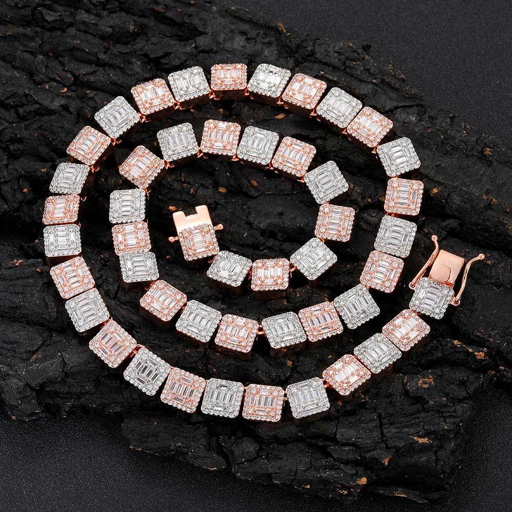 10mm Baguette CZ Tennis Choker