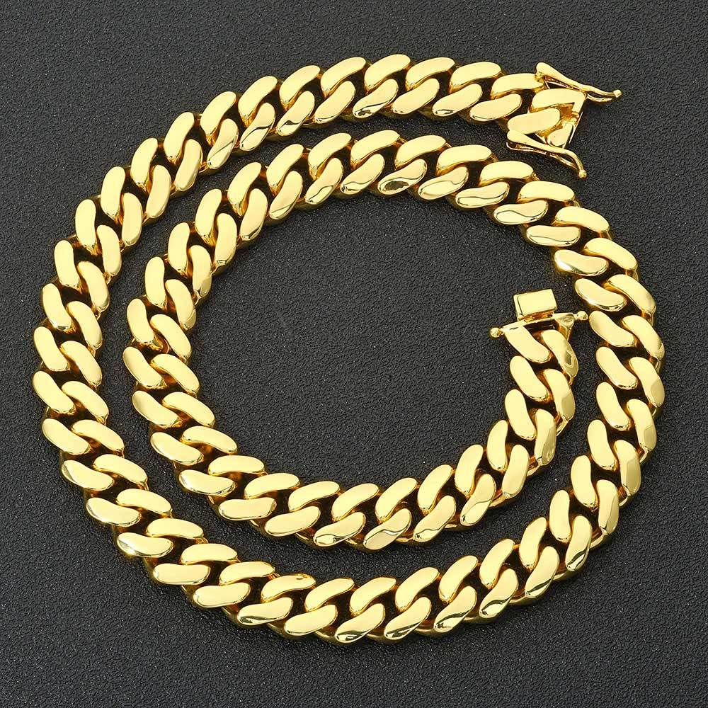 22mm Heavy Miami Copper Cuban Link Chain Necklace