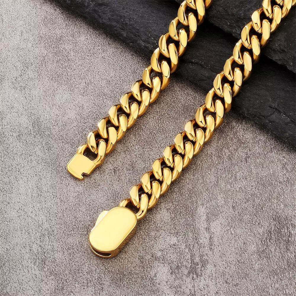 8mm Curb Cuban Link Chain