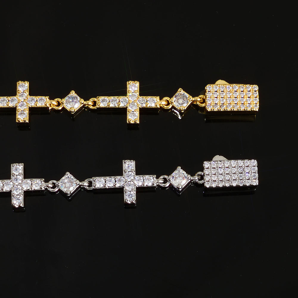 5MM Elastic Clasp Small Cross Bracelet