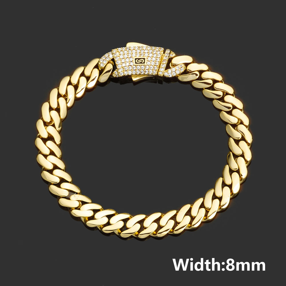 925&VVS Silver  Moissanite Cuban Bracelet