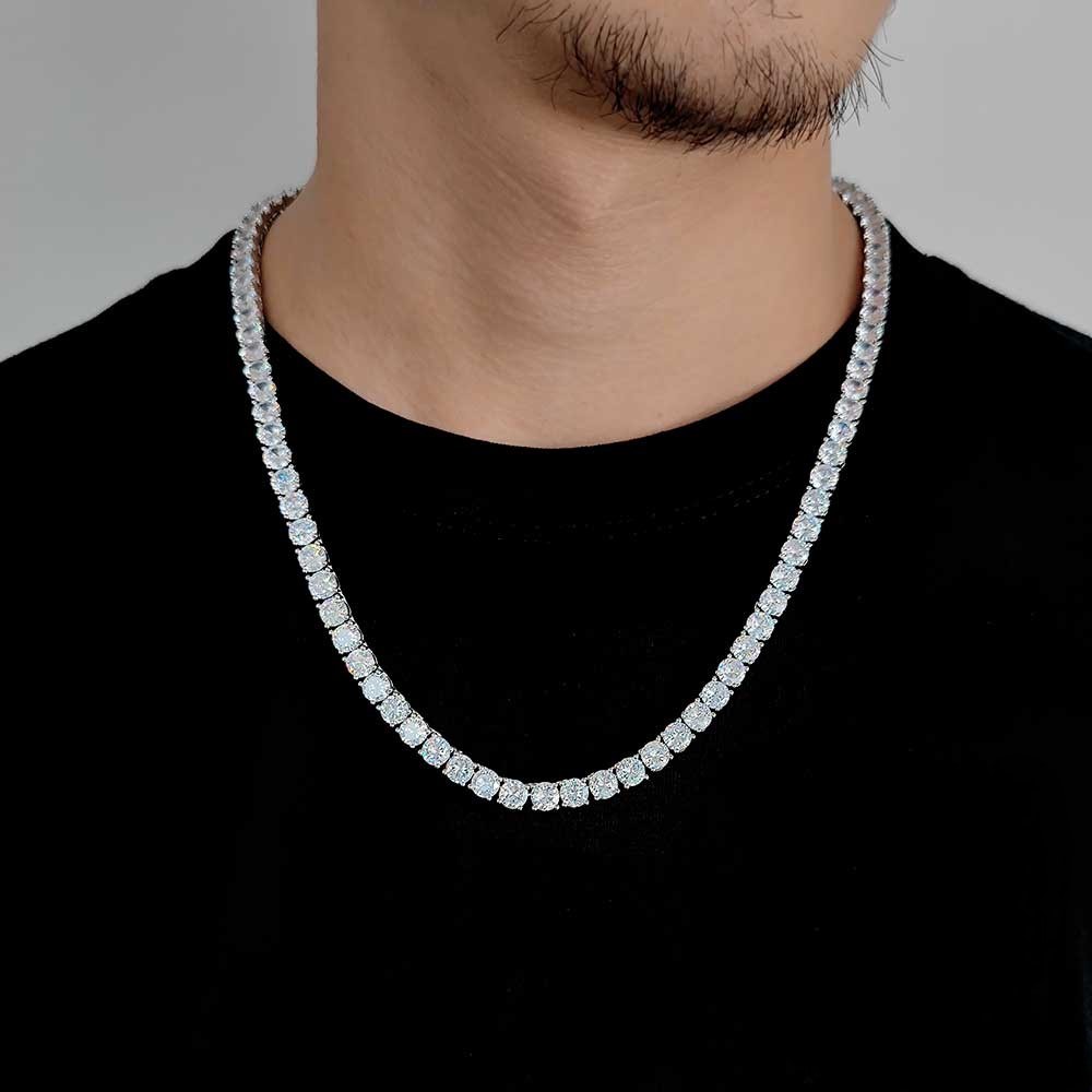 Moissanite Tennis Necklace 2mm-5mm