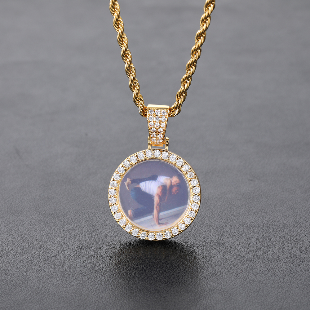 26mm Custom Mini Photo Pendant Necklace