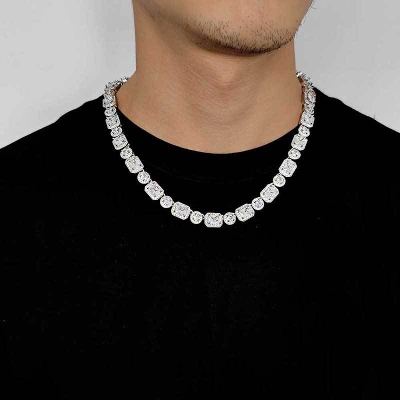 10mm Iced Sugar Chain – Gold Plated CZ Hip Hop Necklace & Bracelet