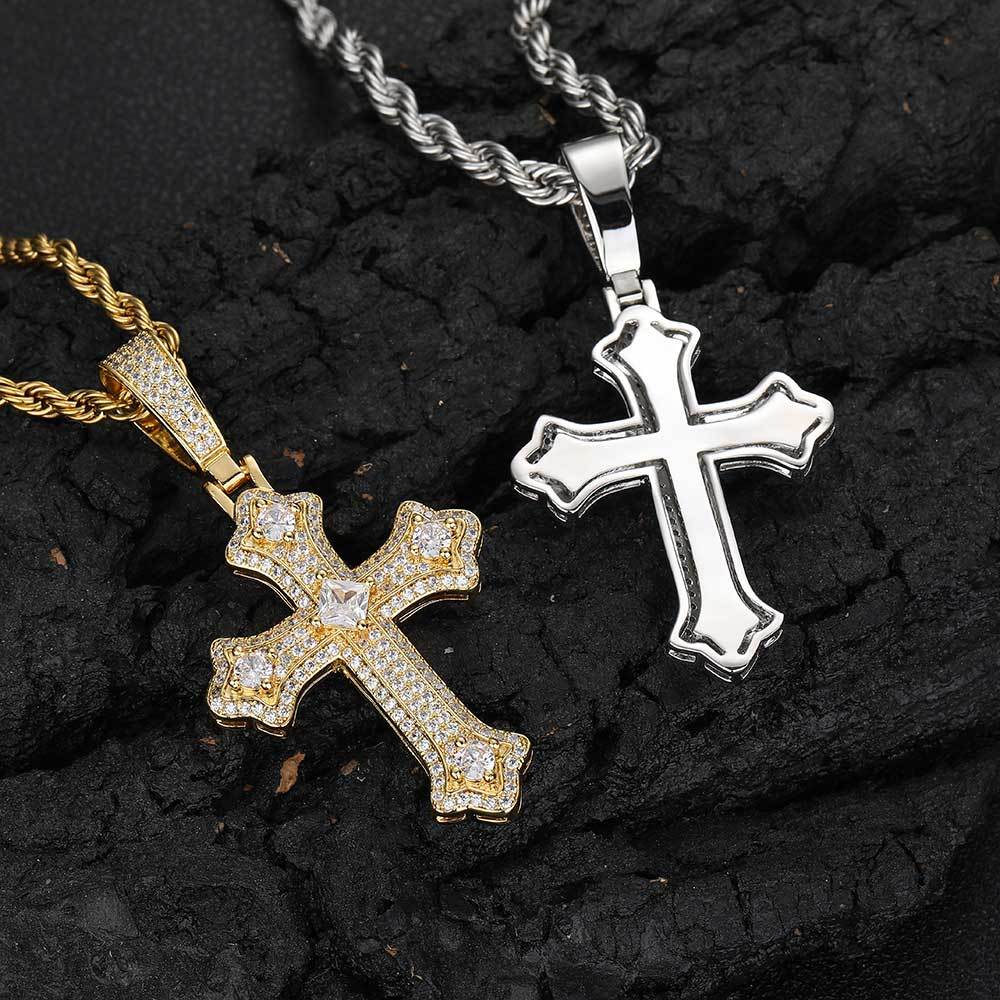 18K Gold Plated Cross Pendant