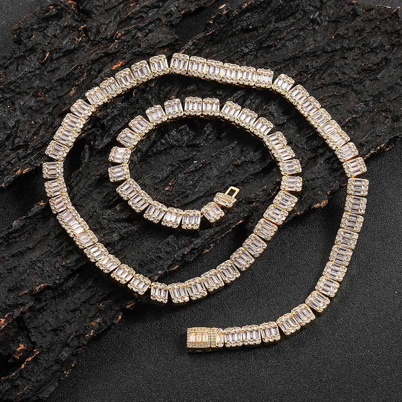 Luxury Rock Sugar Tennis Chain & Cuban Chain for Men – Hip Hop Necklace