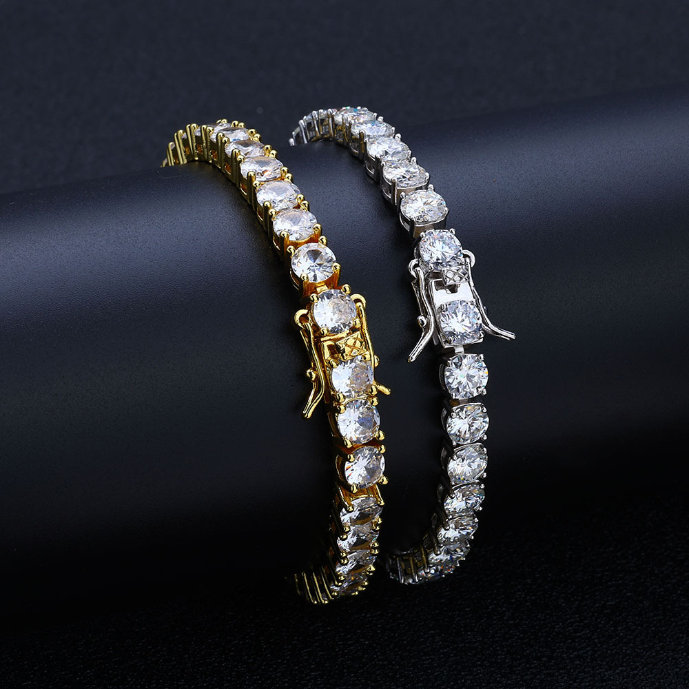 Moissanite Tennis Bracelet  925 Silver (2mm–5mm)
