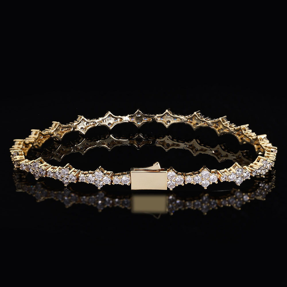 6.5mm CZ Flower Tennis Chain