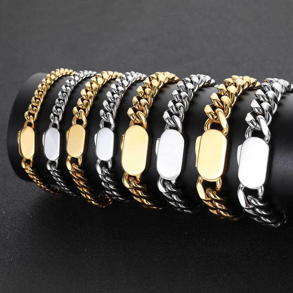 8mm Curb Cuban Link bracelet