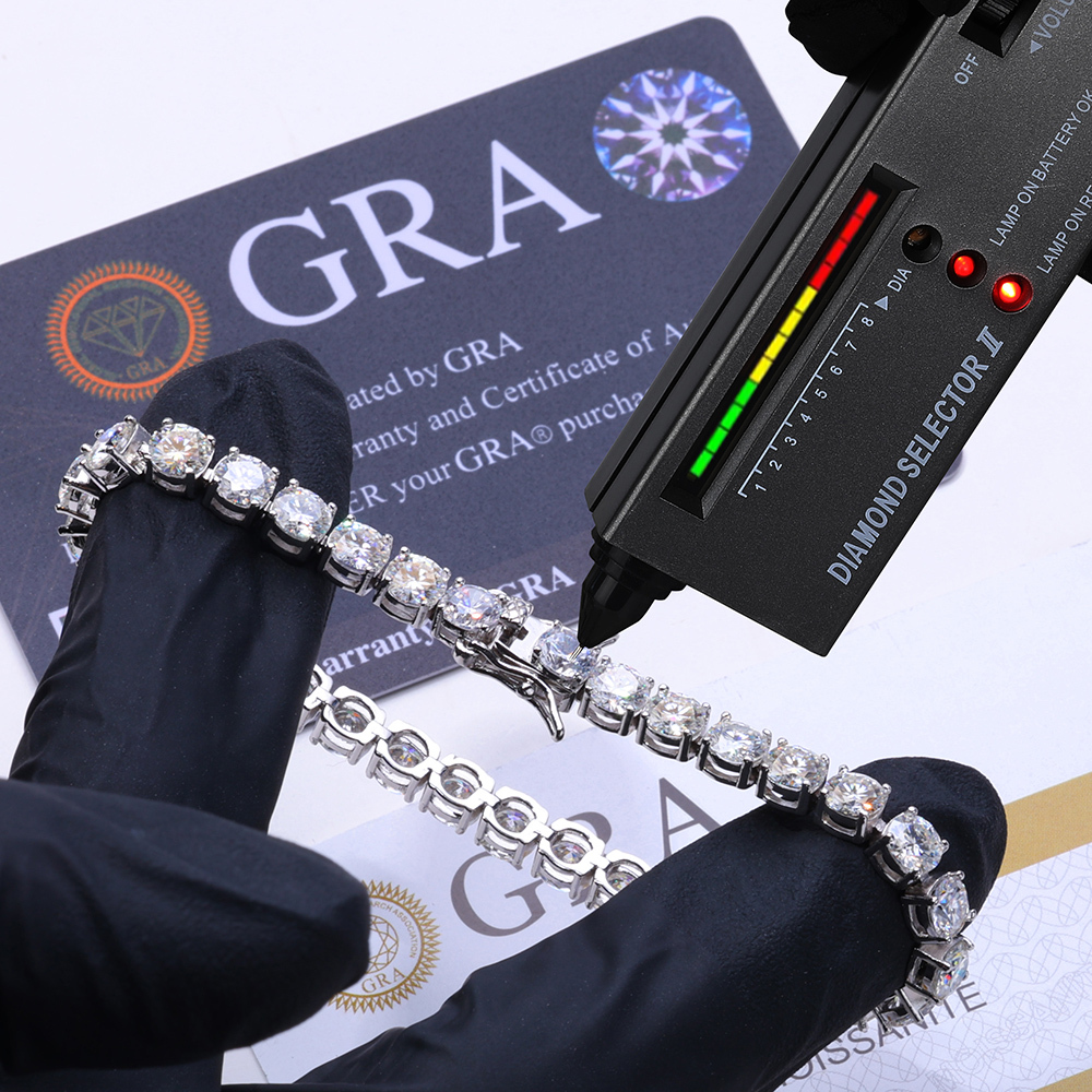 Moissanite Tennis Bracelet  925 Silver (2mm–5mm)