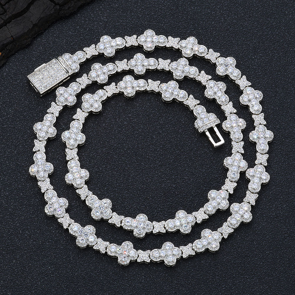 10mm Cross X Iced Chain - ICEOMG