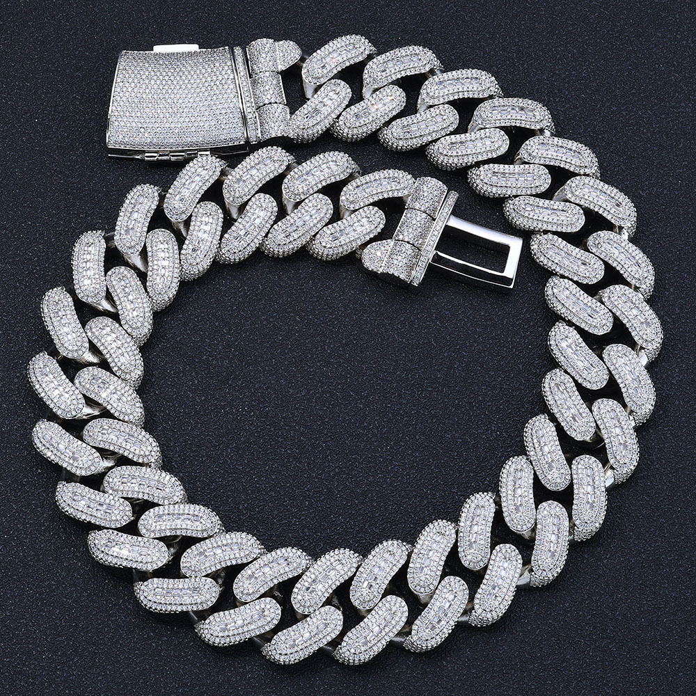 29mm Big Iced Diamond Cuban Link Chain Necklace