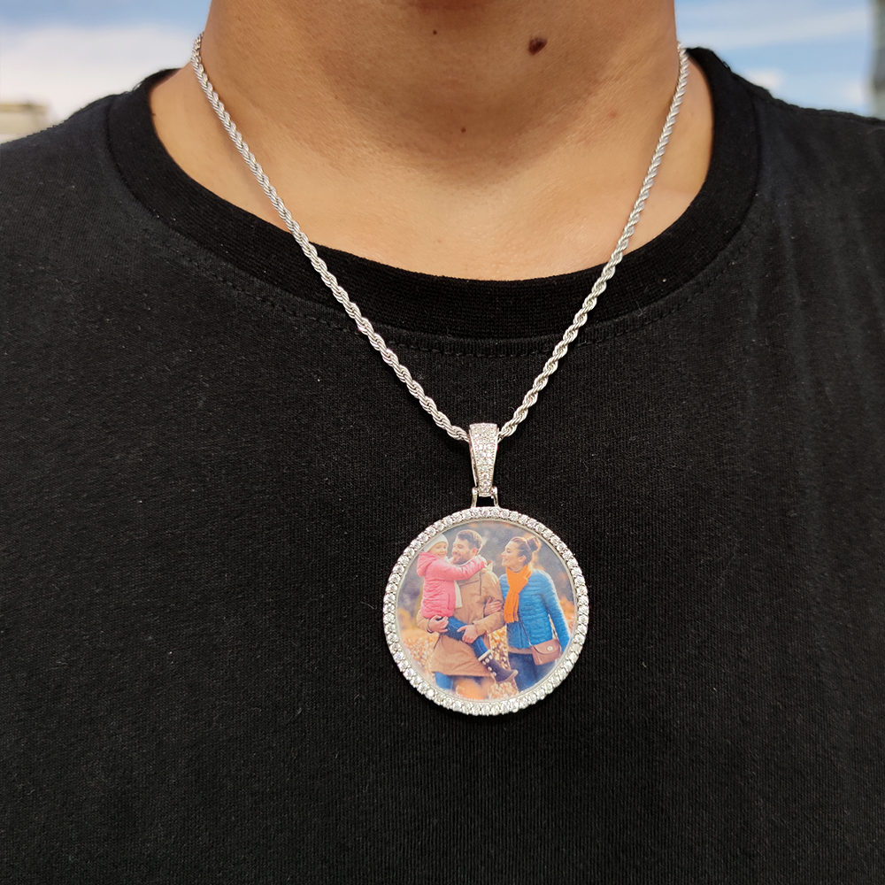 45mm Custom Photo Pendant Necklace