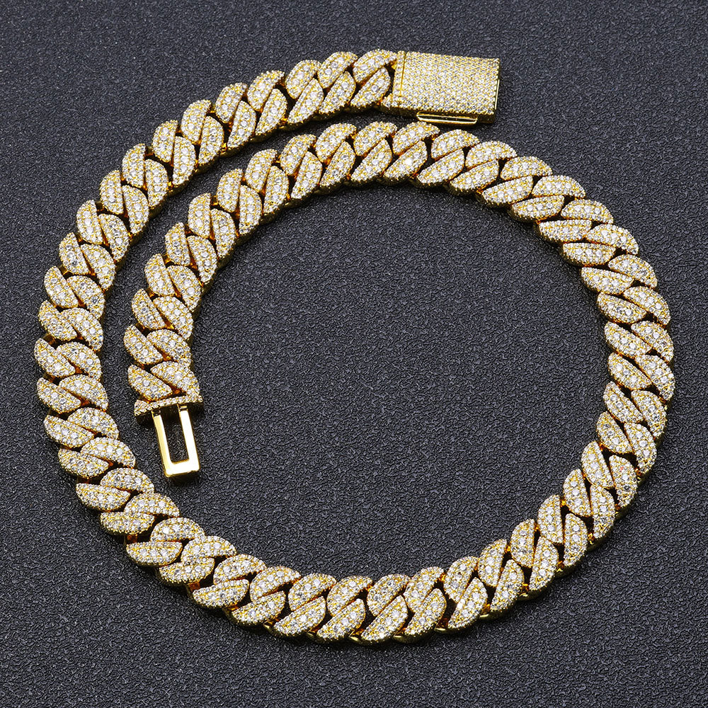 14mm Miami Cuban Link Chain Necklace