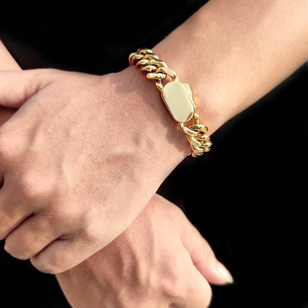 8mm Curb Cuban Link bracelet