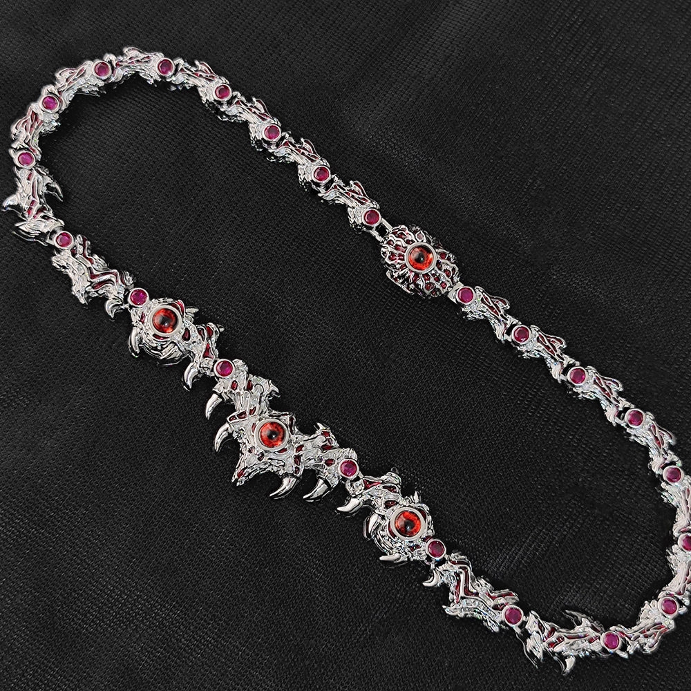 Exaggerated Spikes Parasitic Red Eyes Thorns Chain