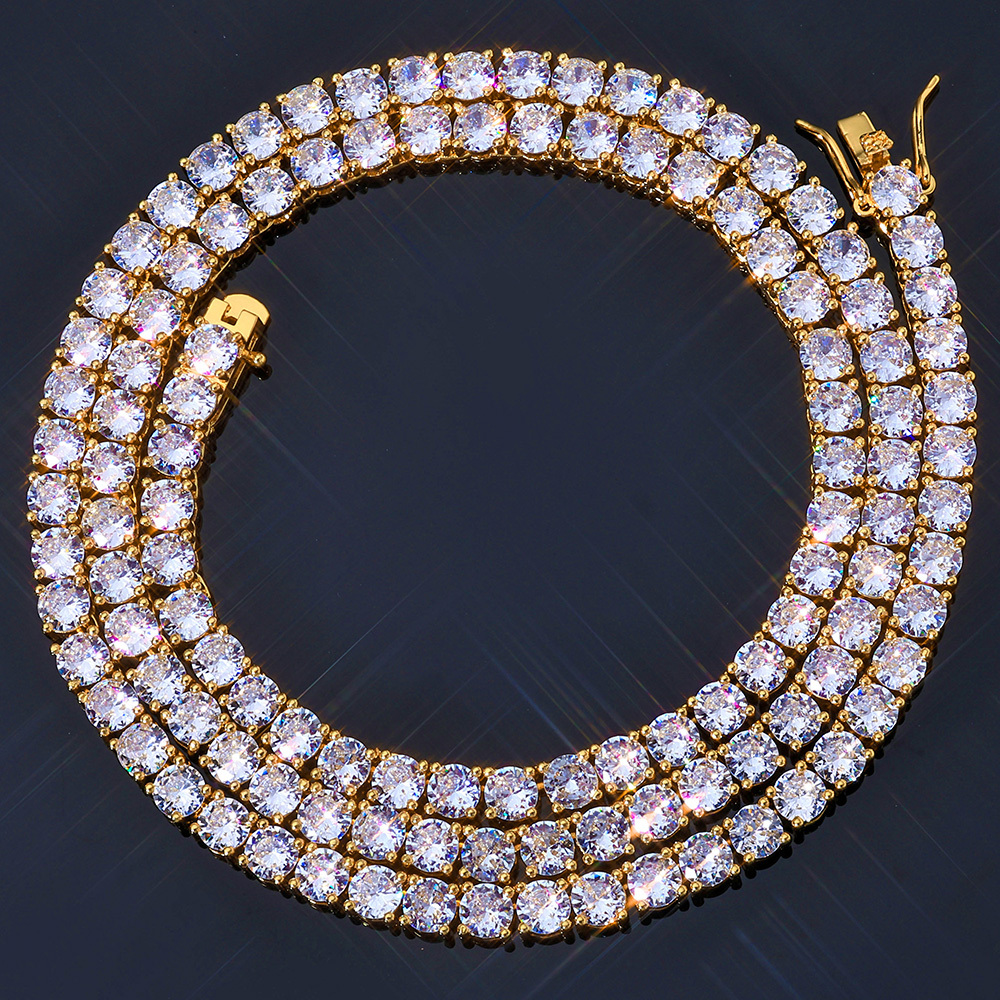 6mm Iced 5A CZ Tennis Chain Necklace
