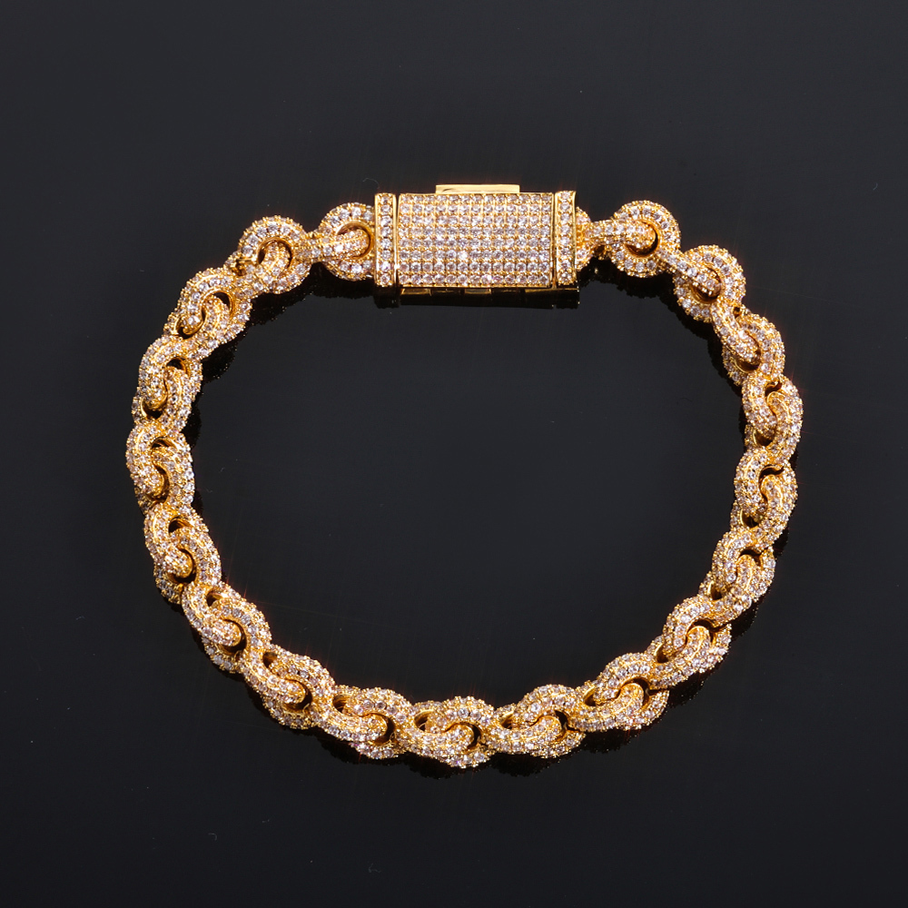 ICEOMG O Shaped Design Flip Buckle Clasp Bracelet