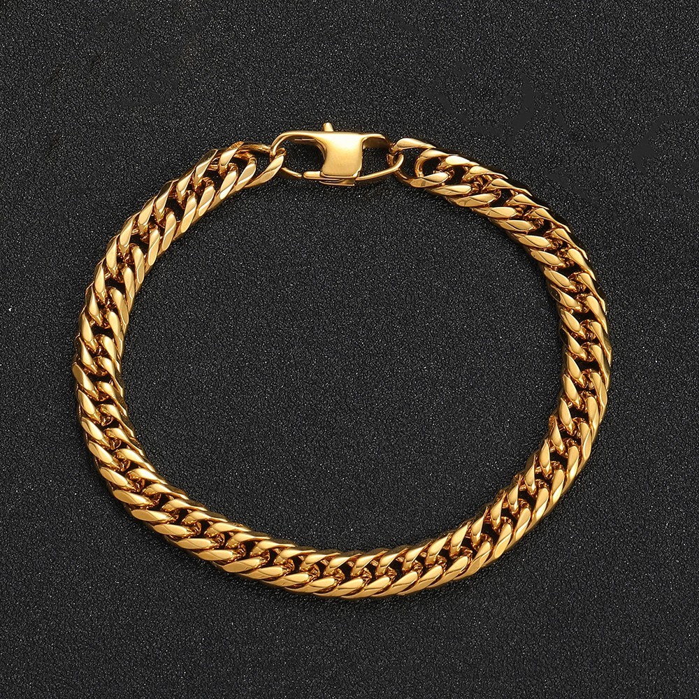 7mm Double Weave Cowboy Miami Cuban Link Bracelet