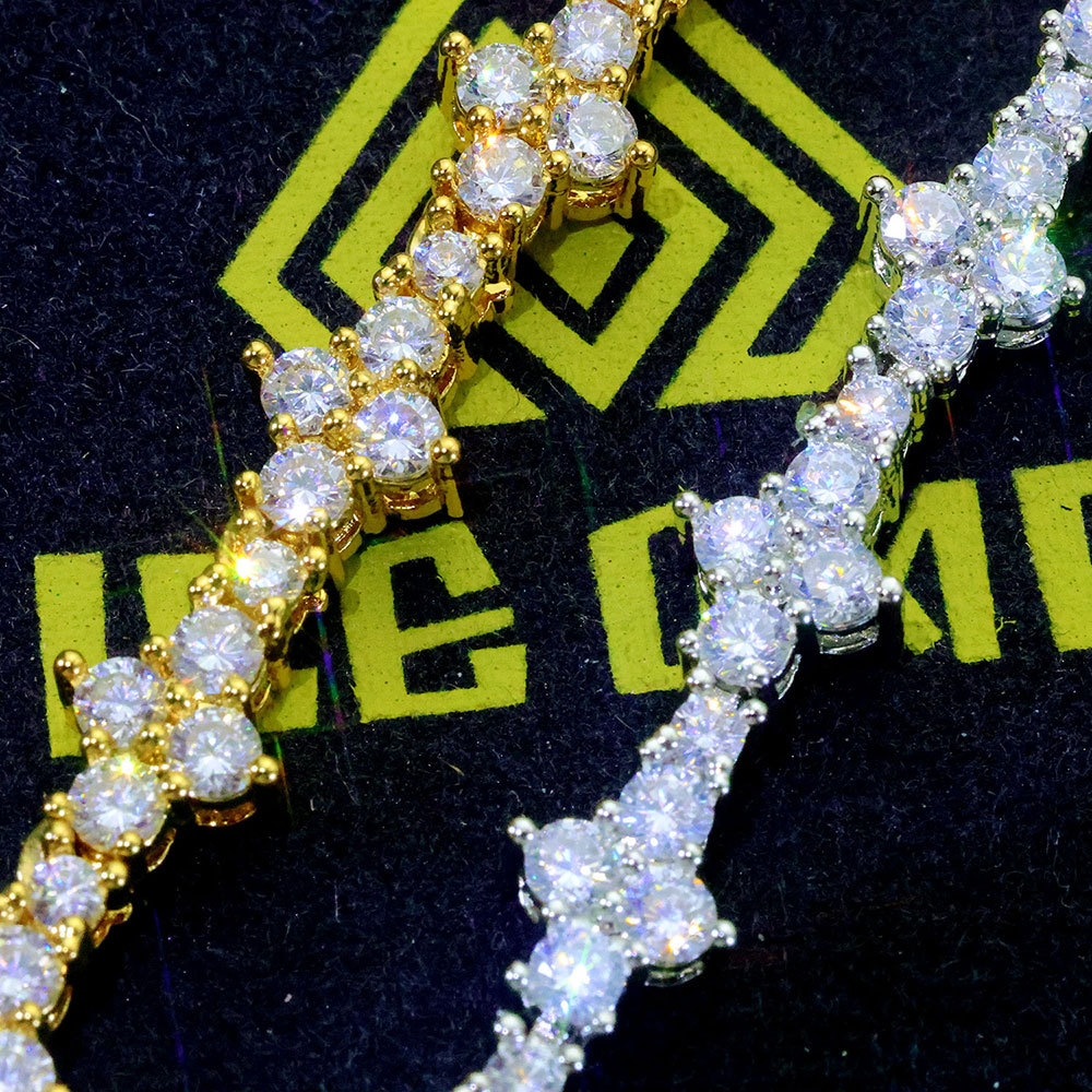 6.5mm CZ Flower Tennis Chain