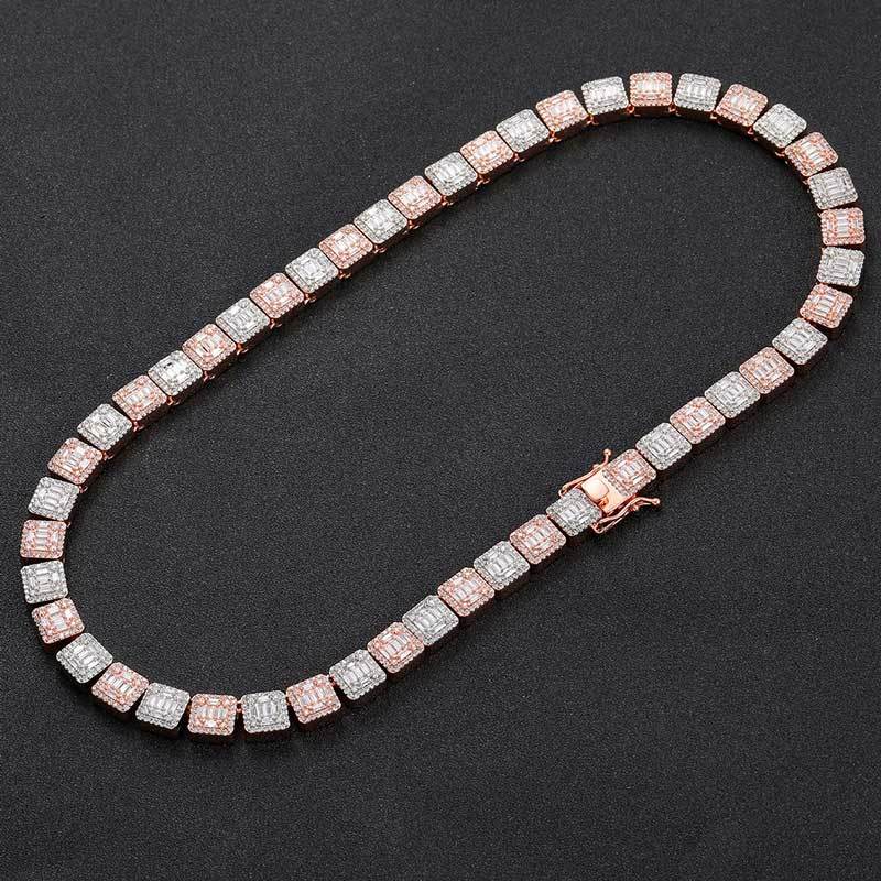 10mm Baguette CZ Tennis Choker