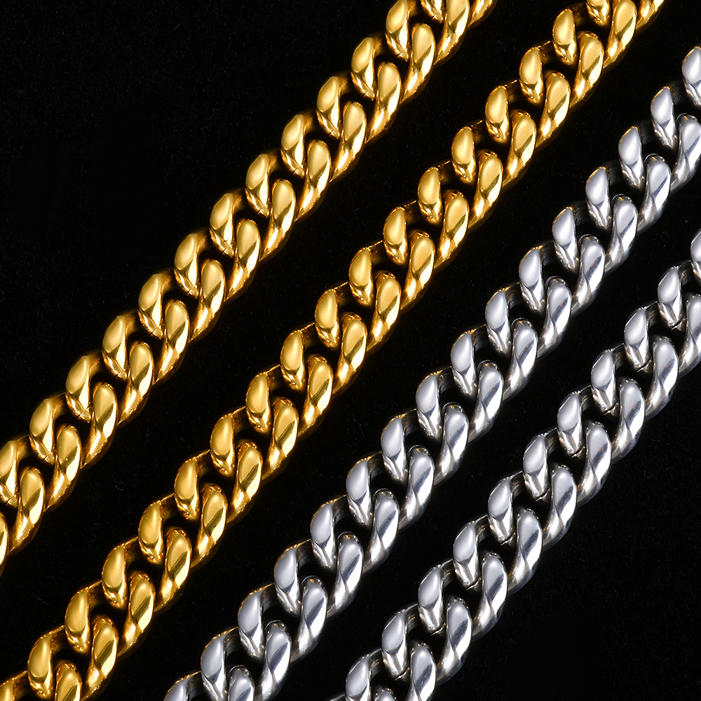 Stainless Steel Miami Cuban Link Bracelet 12mm