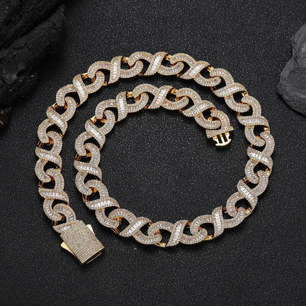 15mm Baguette Infinity Cuban Link