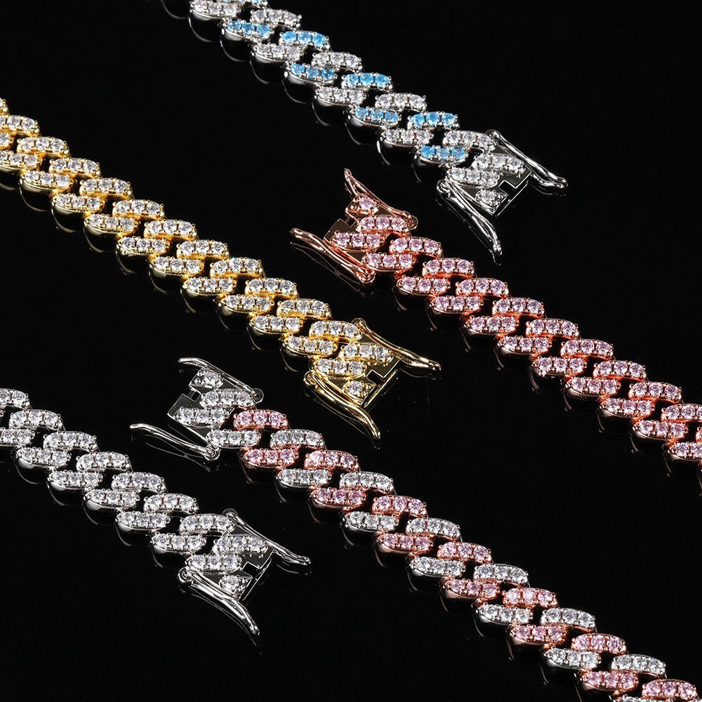 9mm Single Row Iced Out CZ Cuban Link Bracelet