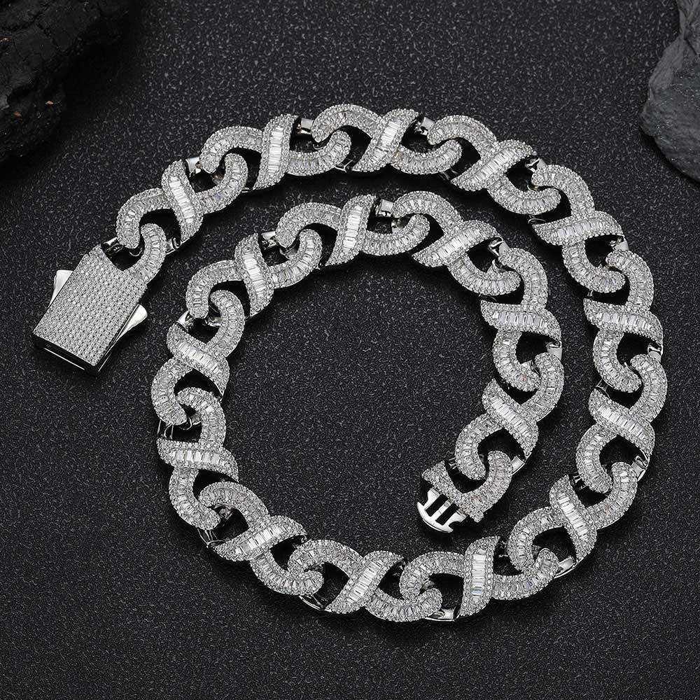 15mm Baguette Infinity Cuban Link