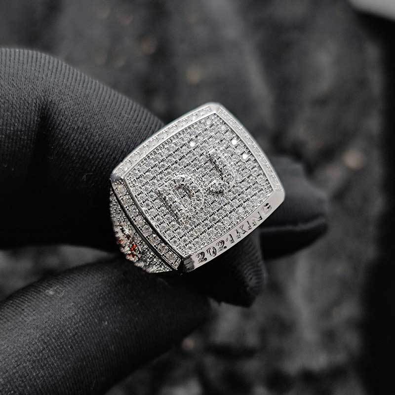 Custom Name Moissanite Ring in 925 Sterling Silver