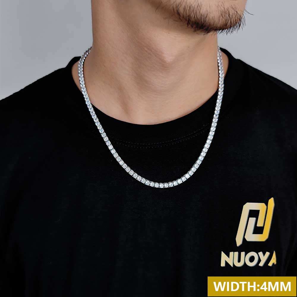 3/4/5mm CZ Spring Clasp Tennis Chain