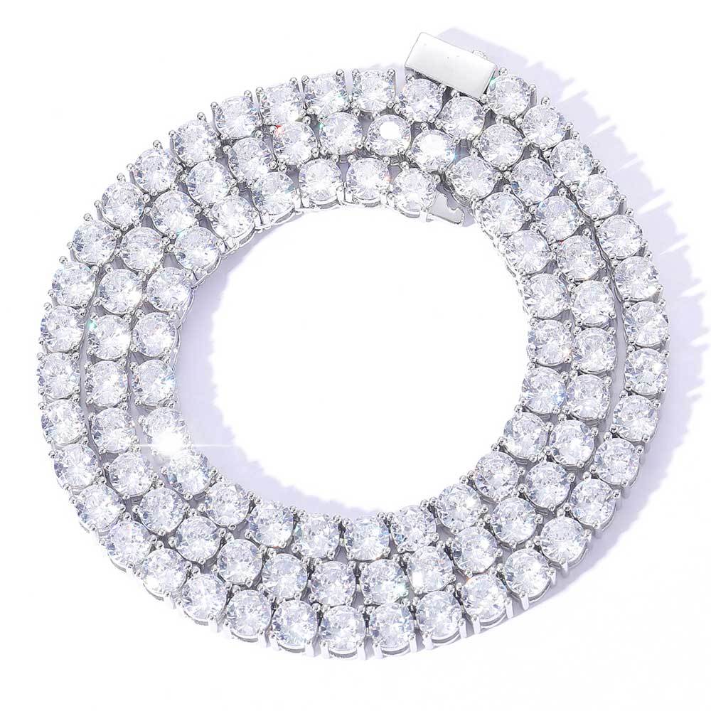 Wholesale 3mm 4mm 5mm Tennis Chain Necklace Hip Hop Iced Out Jewelry