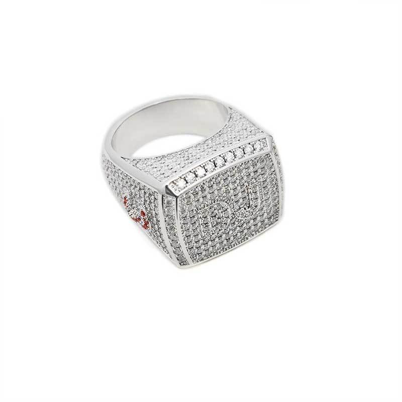 Custom Name Moissanite Ring in 925 Sterling Silver