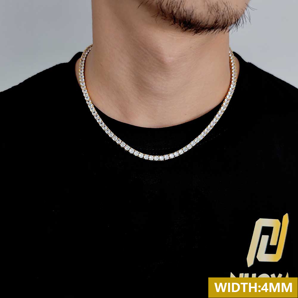 3mm 4mm 5mm Tennis Chain Necklace