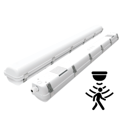 WS-VT-WR4-50W-MS | 120-347V | 3CCT - 4FT LED Vapour Tight Fixture with Motion Sensor