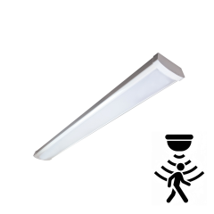 WS-WR4-48W-BS | 120-347V | 3CCT - 4FT LED Wraparound Light with Motion Sensor