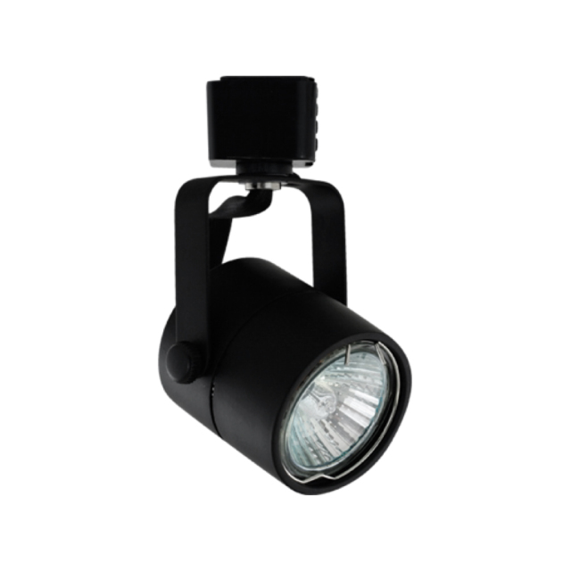 LTR-GU10R-BK - GU10 Base Line Voltage Track Fixture Black