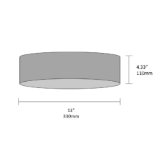 LCD-13-5CCT - 13IN LED Ceiling Light | 24W | 5CCT