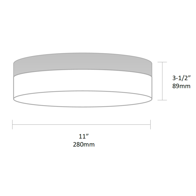 LDD-11-5CCT - 11IN LED Ceiling Light | 24W | 5CCT