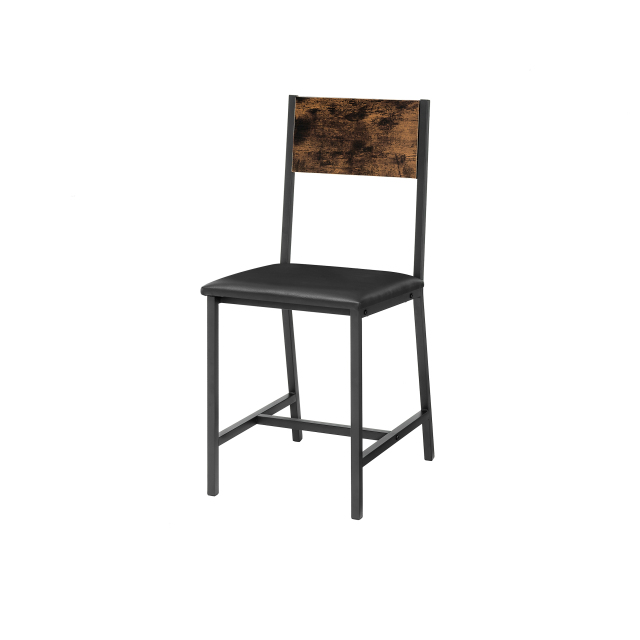Modern Dining Room Set for 5 Pieces Dining Table Set, Particle board with Sturdy Metal Frame&Legs, soft-padded dining chair Armless for Space Saving,DJCZ001B