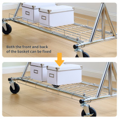 Garment Rack Heavy Duty Clothing Rack 600LBS Rolling Garment Racks for Hanging Clothes, Commercial Garment Rack Heavy Duty Clothes Rack Collapsible ＆ Portable Clothing Rack with Wheels,DJDG106C