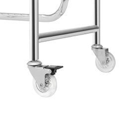 Garment Rack with Basket on Wheels Rolling Clothes Rack for Hanging Clothes Heavy Duty Garment Rack,2 pcs in one carton